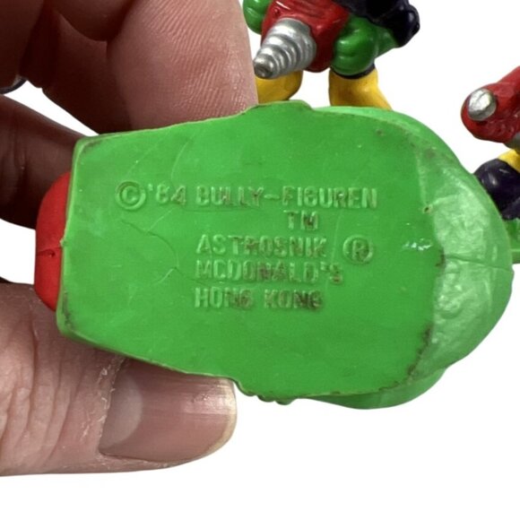 Vintage 1984 Bully Astromik McDonalds Alien Figurines Set Of 4 - Picture 6 of 6